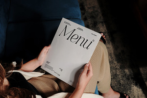 Menu Book Mockup (KALA Collection)