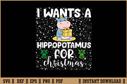 I Wants A Hippopotamus For Christmas, a Seasonal Illustration by Handy Arts Studio (Thumbnail 1 of 3)
