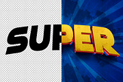 Super 3D editable text effect, a Layer Style Add-On by Hello Muh (Thumbnail 2 of 2)