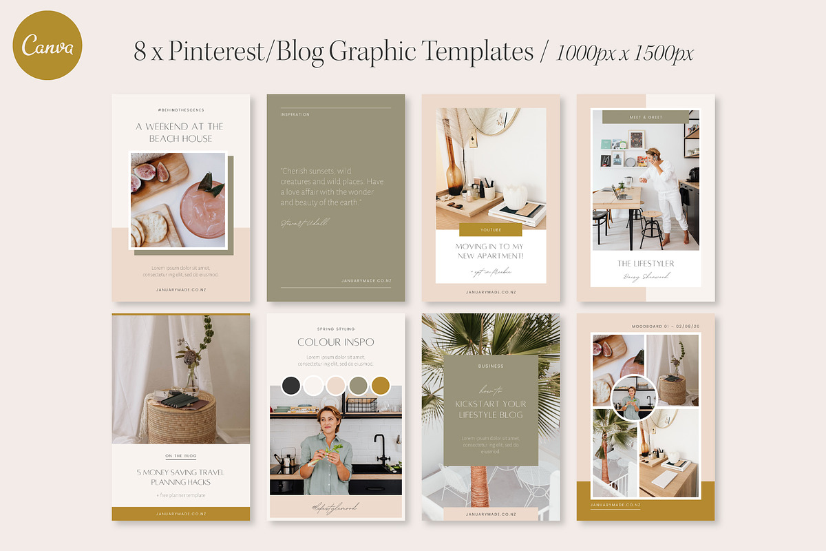 CANVA Template Bundle • Lifestyler, a Social Media Template by January Made Design (Photo 6 of 17)