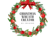 Christmas Wreath Creator, a Decorative Illustration by swiejko (Thumbnail 1 of 3)