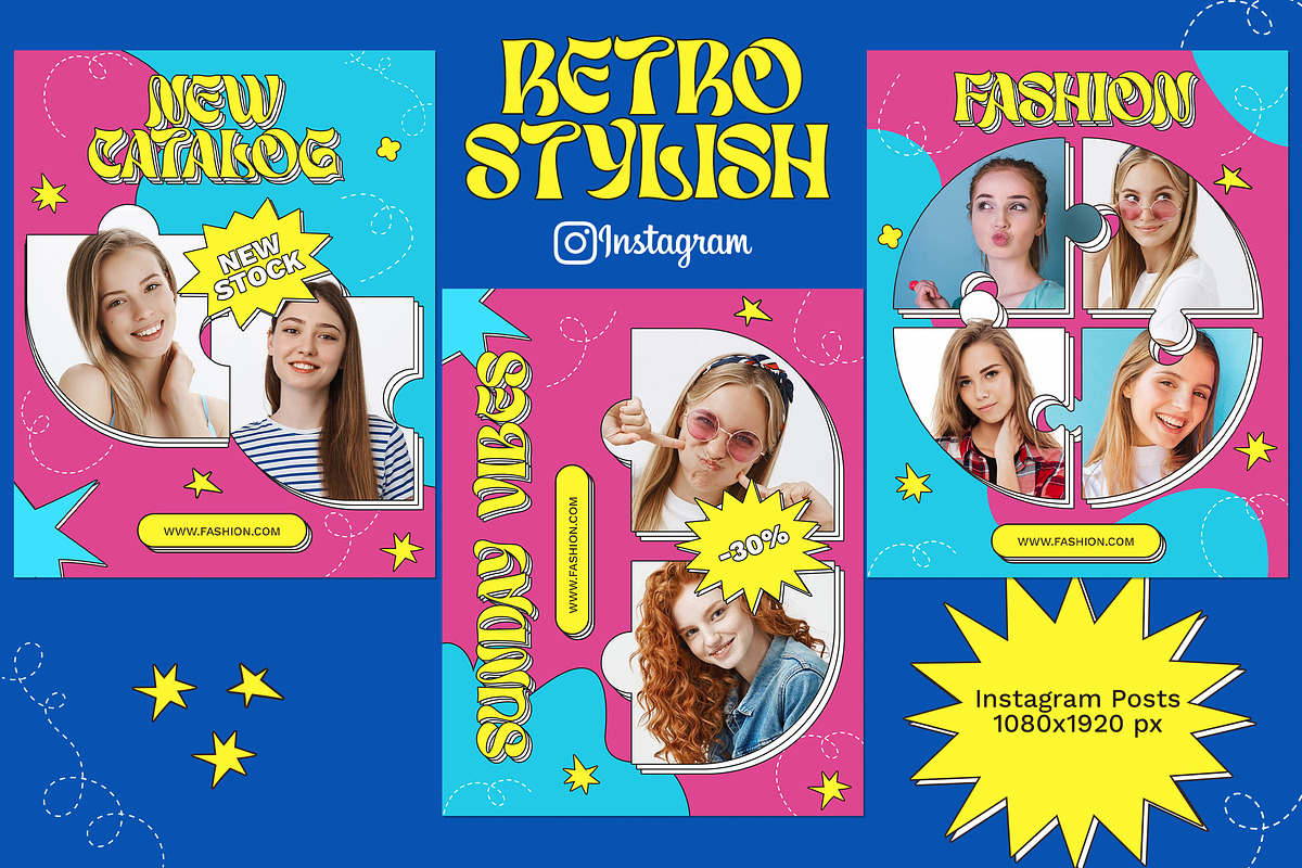 Retro Stylish Instagram, a Social Media Template by Andrew Skoch Design (Photo 2 of 6)