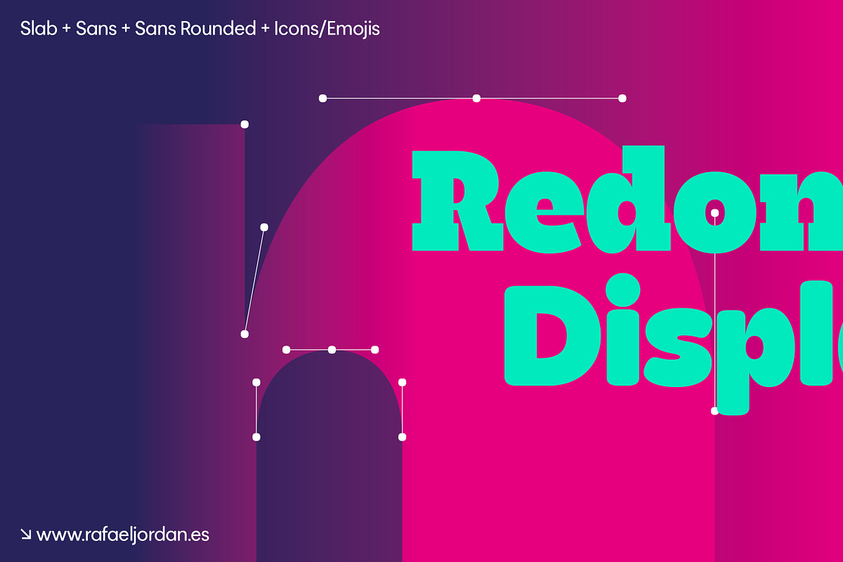 Redoneta Display, a Sans Serif Font by Rafael Jordan (Photo 1 of 8)