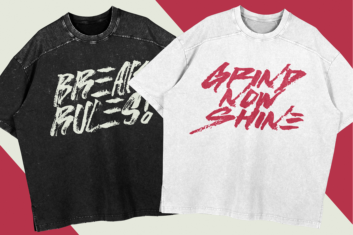 Stroke | Cyber Brush Font, a Handwritten Font by Ardana Creative (Photo 8 of 14)
