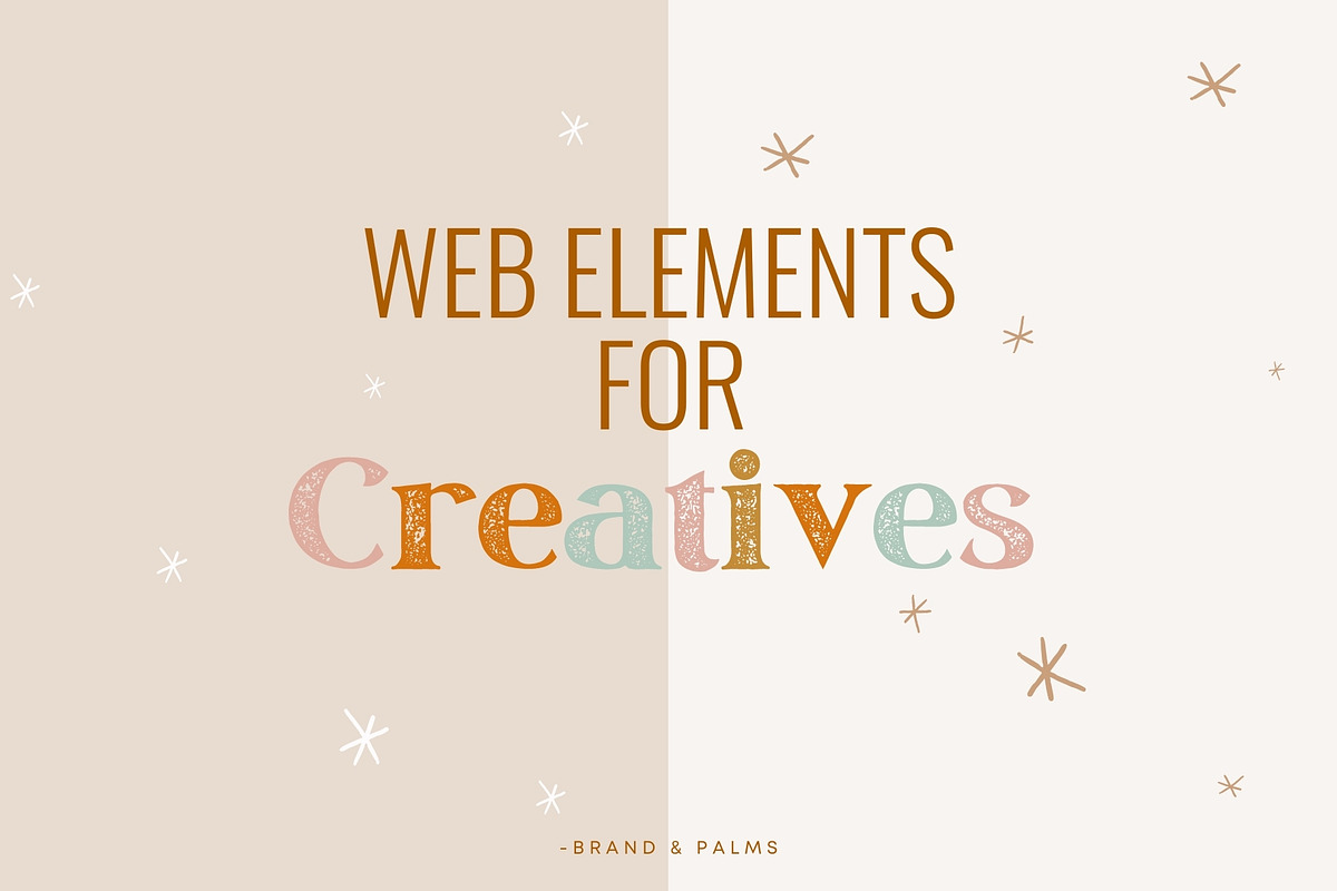 Web Elements For Creatives, a Design Template by Brand & Palms (Photo 2 of 8)