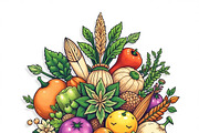 39 Vector Healthy Food Ingredients, an Object Graphic by adenpinkstore (Thumbnail 8 of 16)