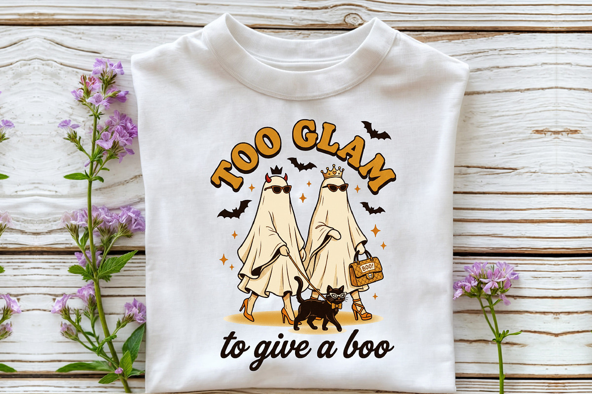Too Glam to Give a Boo,Funny, a Work Illustration by Sublimation Artist (Photo 3 of 9)