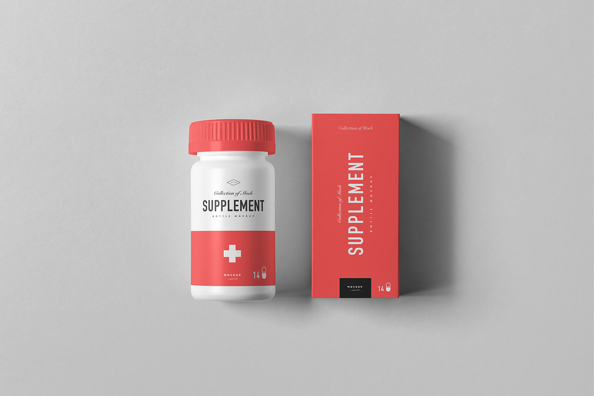 Supplement Jar & Box Mock-Up 4, a Packaging Mockup by Yogurt86 (Photo 8 of 11)
