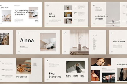 Alana Media-Kit PowerPoint Template