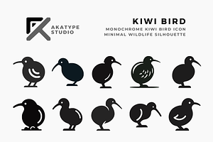 Kiwi Bird Icon Vector, an Icon by Akatype Studio