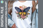 Boho Western Butterfly Clipart, PNG, an Animal Illustration by Enliven Designs (Thumbnail 5 of 9)