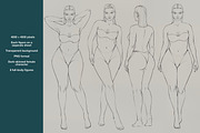 Plus Size Female Fashion Figure, a Person Illustration by designs.svkl (Thumbnail 4 of 8)