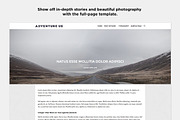 Adventure Us - Travel Blog Theme, a WordPress Template by The Warehouse (Thumbnail 3 of 7)