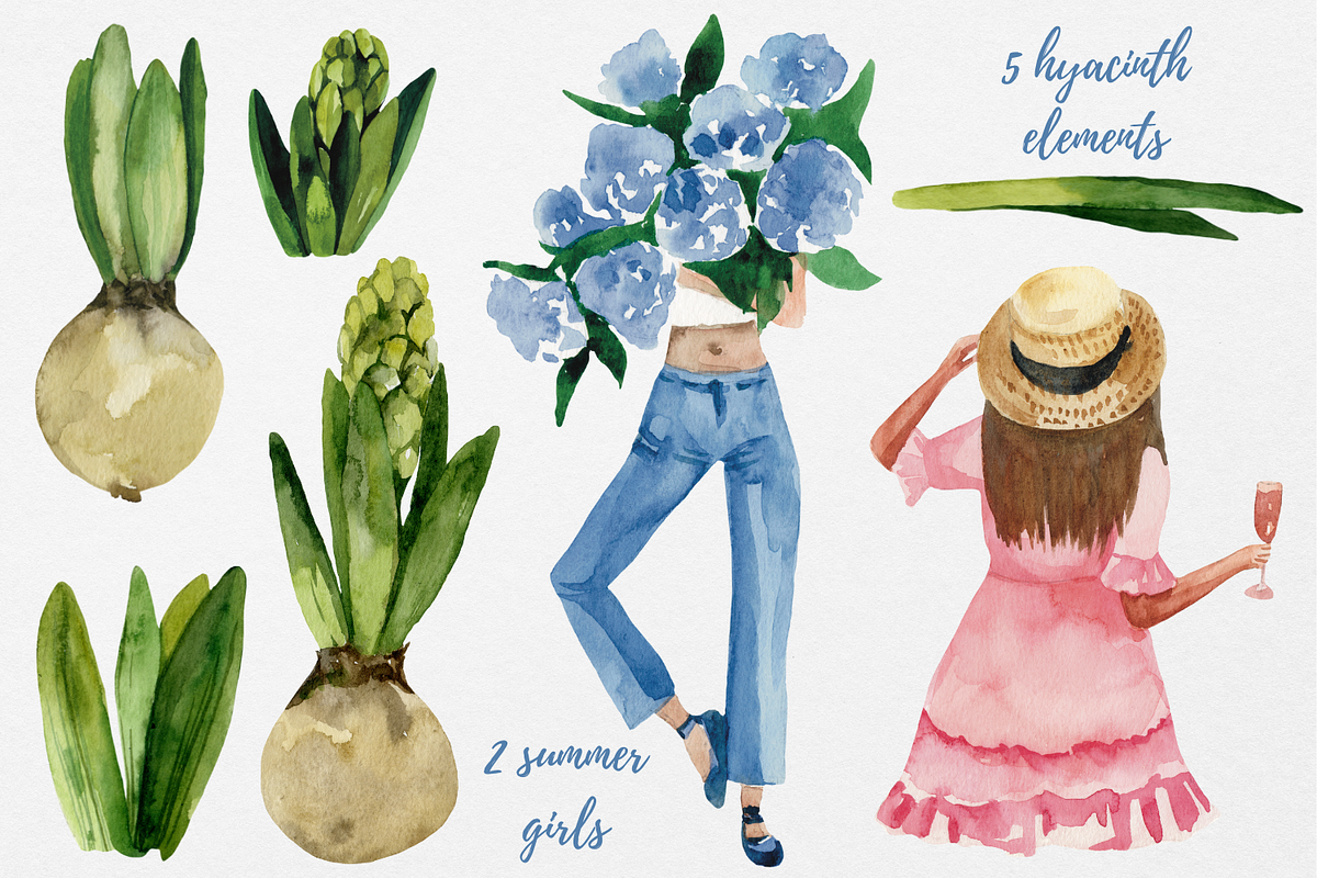 Summer picnic clipart png, an Object Illustration by Artcard Watercolor (Photo 5 of 9)