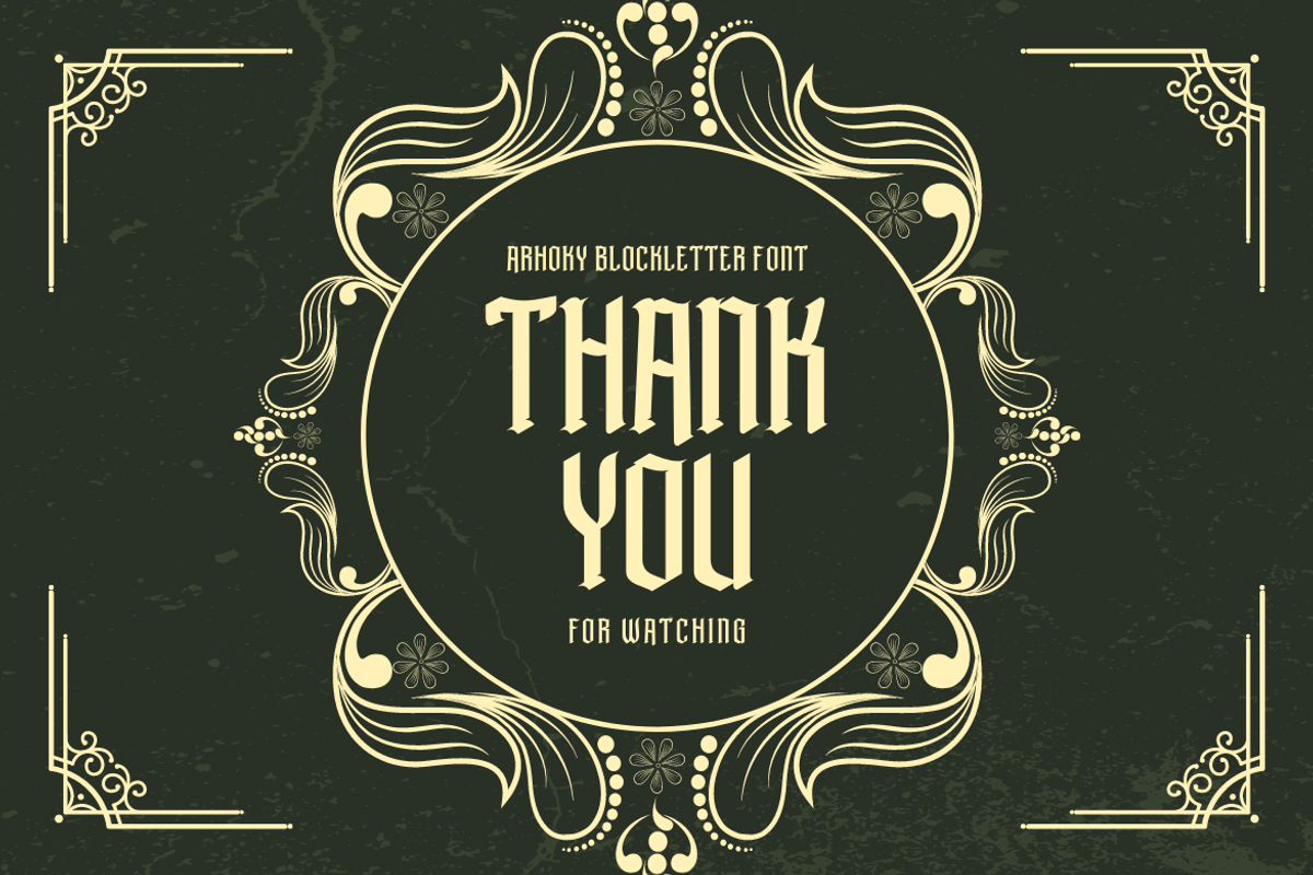 ARHOKY, a Blackletter Font by productype1 (Photo 13 of 13)