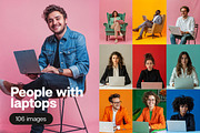 106 People with laptops, a Person Photo by Handmadefont (Thumbnail 1 of 13)