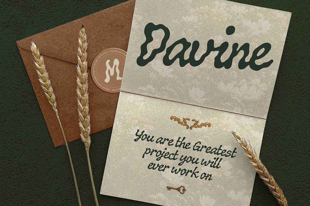 Adelaide Home - Retro Organic Script, a Script Font by Typia Nesia (Photo 4 of 10)