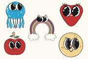 65 Retro Clipart Sublimation Bundle, a Decorative Illustration by ClipArtTime (Thumbnail 4 of 5)