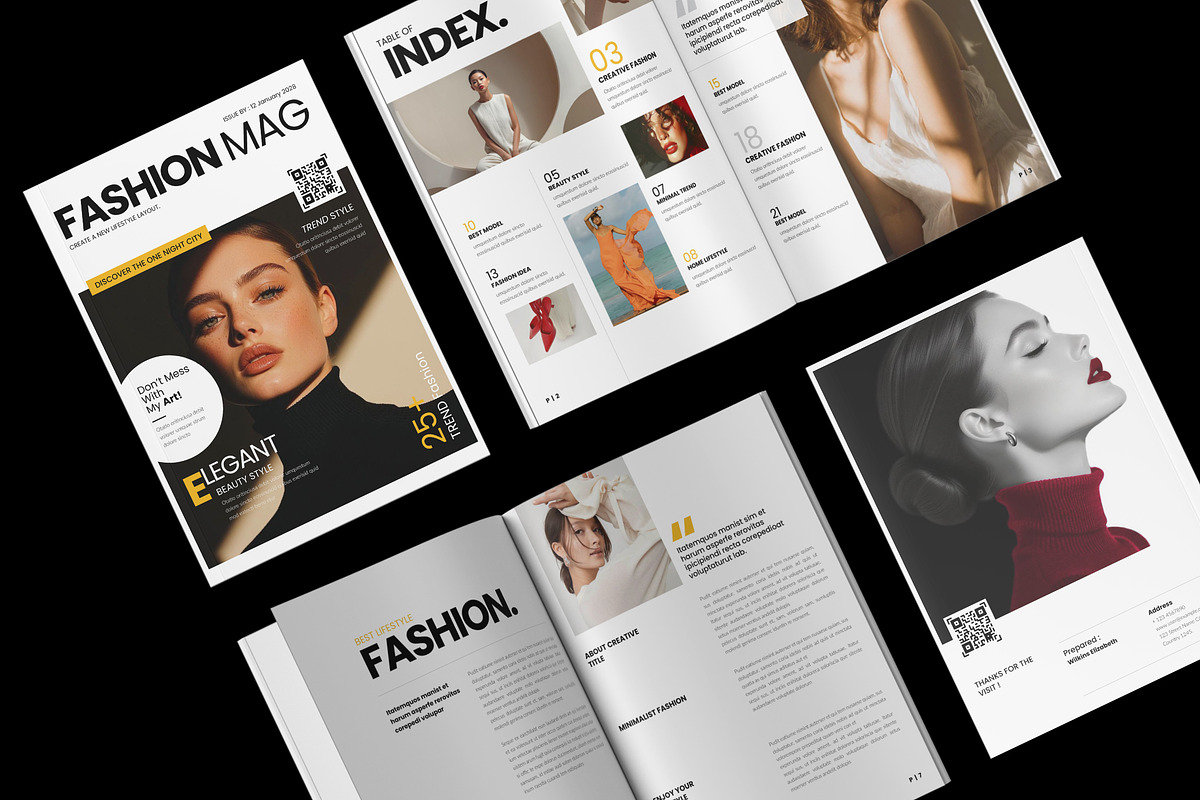 Fashion & Lifestyle Magazine Layout, a Magazine Template by NorthPeak (Photo 2 of 11)