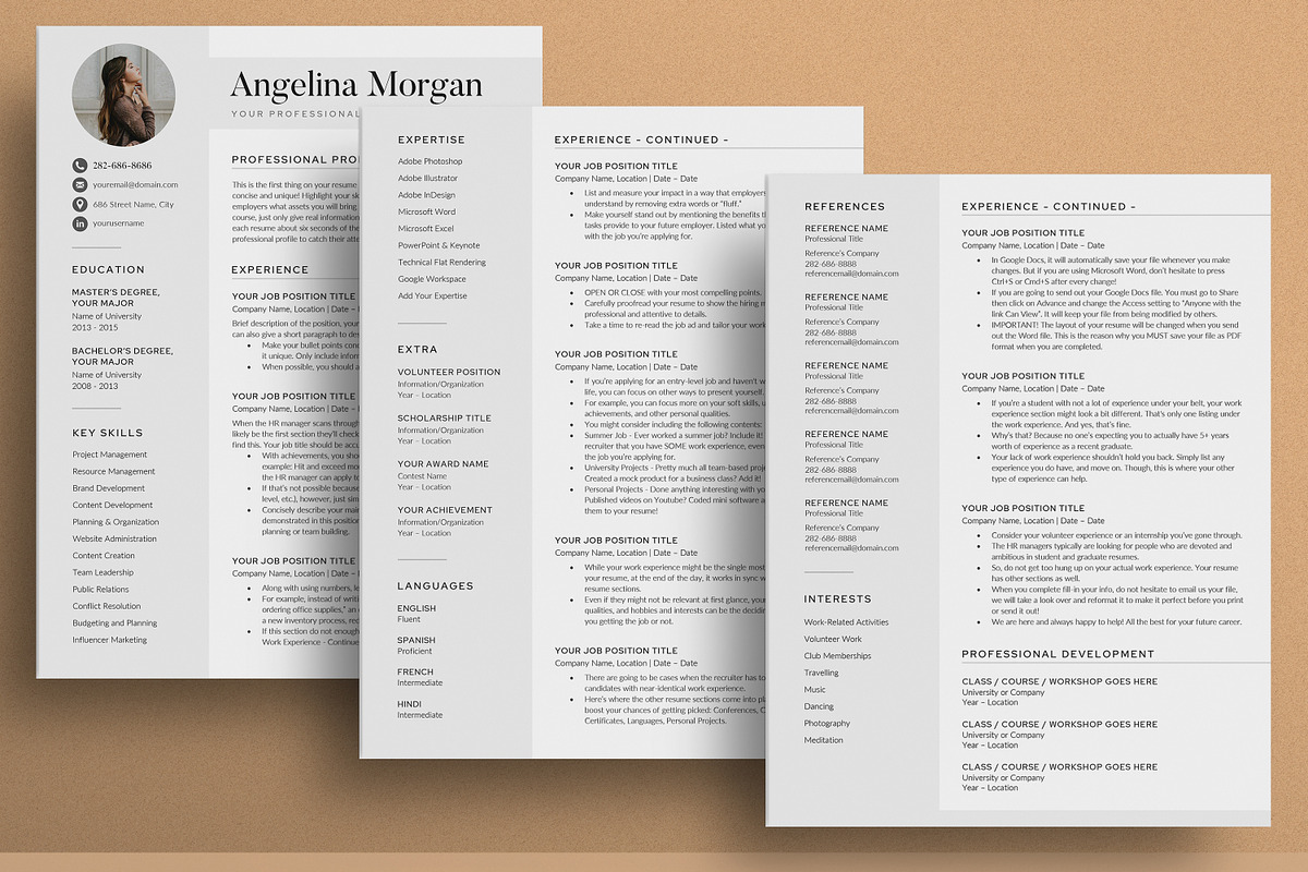 Resume/CV - The Angel, a Resume Template by CreativeLandStudio (Photo 4 of 10)