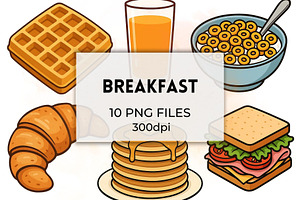 Breakfast Clipart PNG Food Graphics