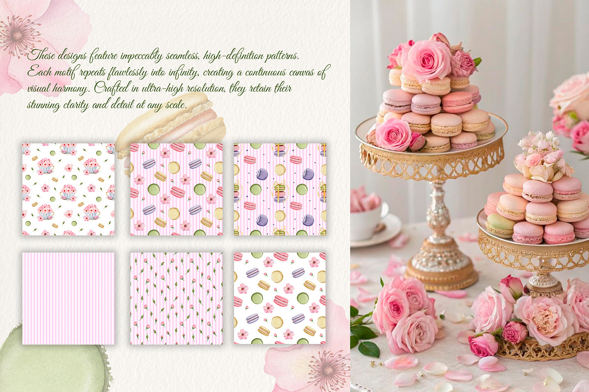 Rococo Wild Rose|Watercolor Tea Time, an Object Illustration by SunnJaneArt (Photo 7 of 11)