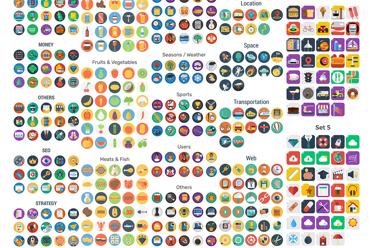 731 Flat Icons, a Solid Icon by Flat Icons (Photo 7 of 7)
