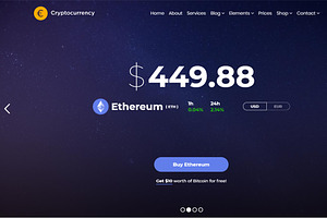 Cryptocurrency WordPress Theme