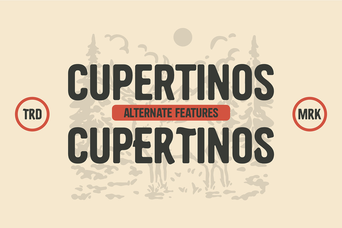 Cuppertinos – Vintage Hand Typeface, a Handwritten Font by MovinkGraphicStudio (Photo 3 of 7)
