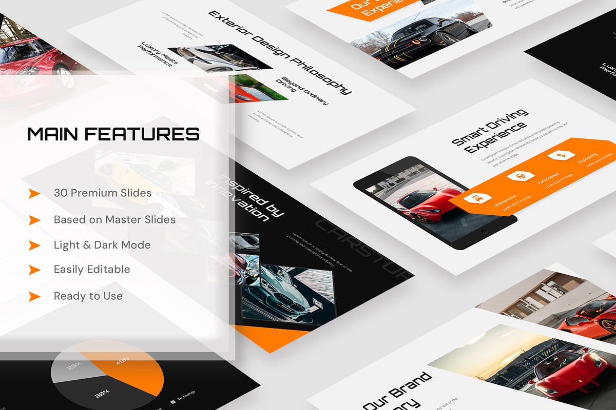 Automotive Showroom PowerPoint, a Presentation Template by New Coral Design (Photo 2 of 6)