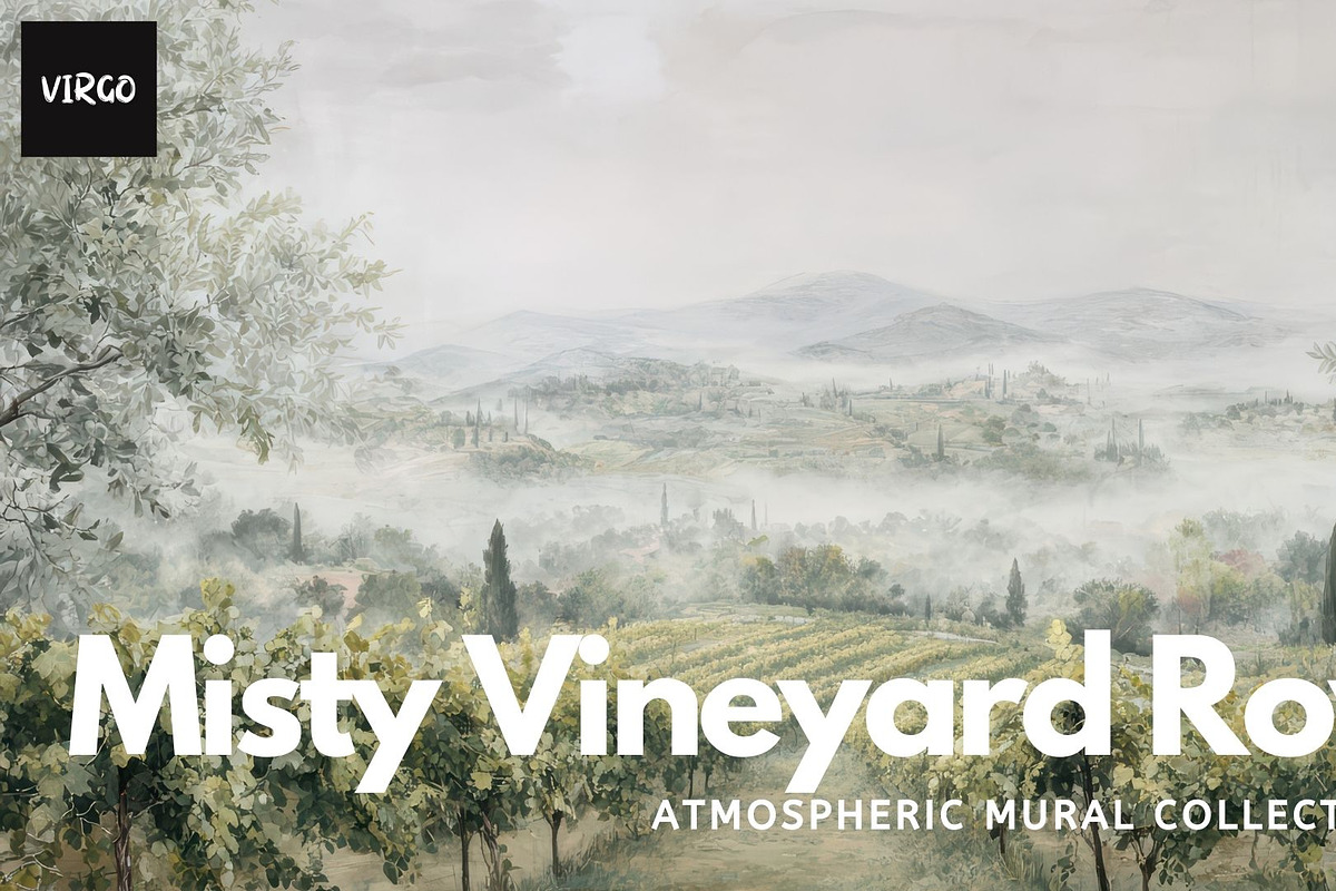 30+ Misty Vineyard Rows Bundle, a Decorative Illustration by Virgo Studio (Photo 1 of 6)