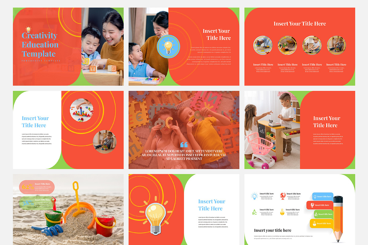 creativity education ppt template, a Presentation Template by chungmudesign