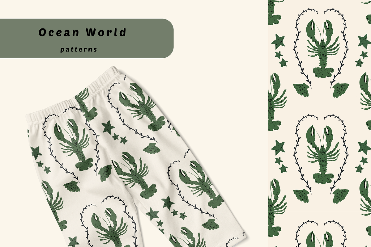 Ocean World, a Pattern Graphic by AnnaEshka (Photo 1 of 2)