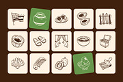 Hawaii Doodle Icon Set, an Outline Icon by Vectors Market (Thumbnail 6 of 8)