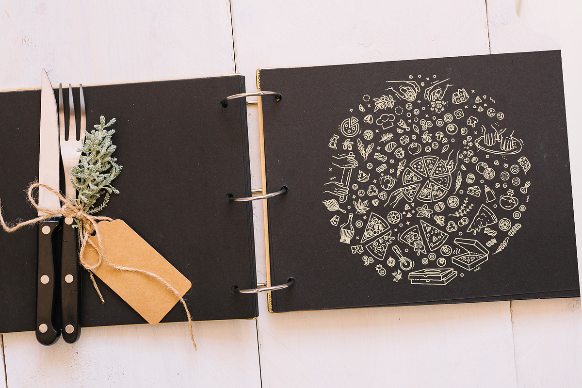 Italian Traditional Pizza icons, a Food Illustration by Tettygreen (Photo 3 of 4)