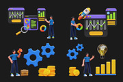 Business Activity 3D Illustrations, a Characters & Person 3D Model by Rakata Studio (Thumbnail 5 of 6)