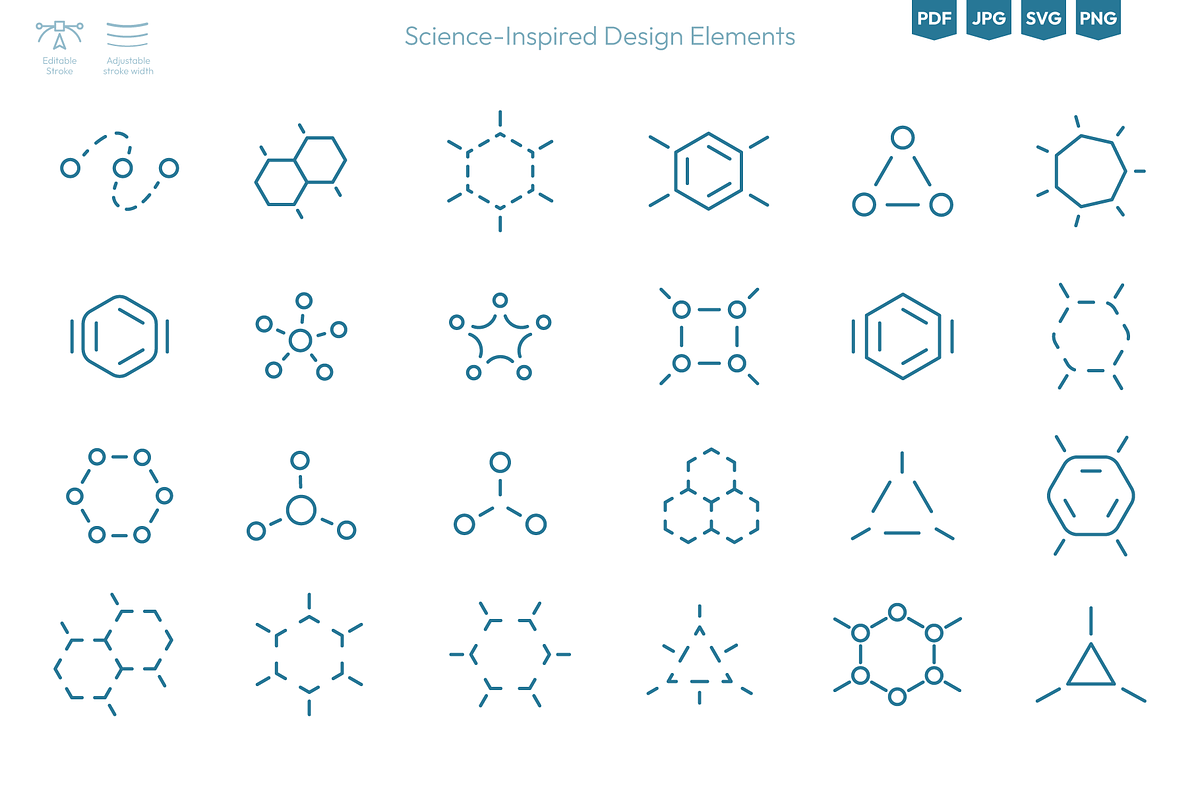 Molecular & Science-Inspired Vector, a Healthcare Illustration by Ilia Design (Photo 2 of 11)