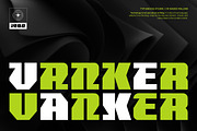 Vanker - Modern Futuristic Scifi, a Sans Serif Font by Typia Nesia (Thumbnail 1 of 12)