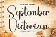 September Victorian, a Handwritten Font by FreshTypeINK (Thumbnail 1 of 8)
