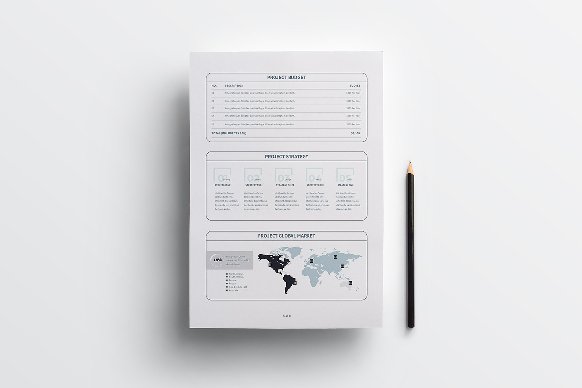 Proposal Bundle | MS Word & Indesign, a Stationery Template by obayes (Photo 9 of 16)