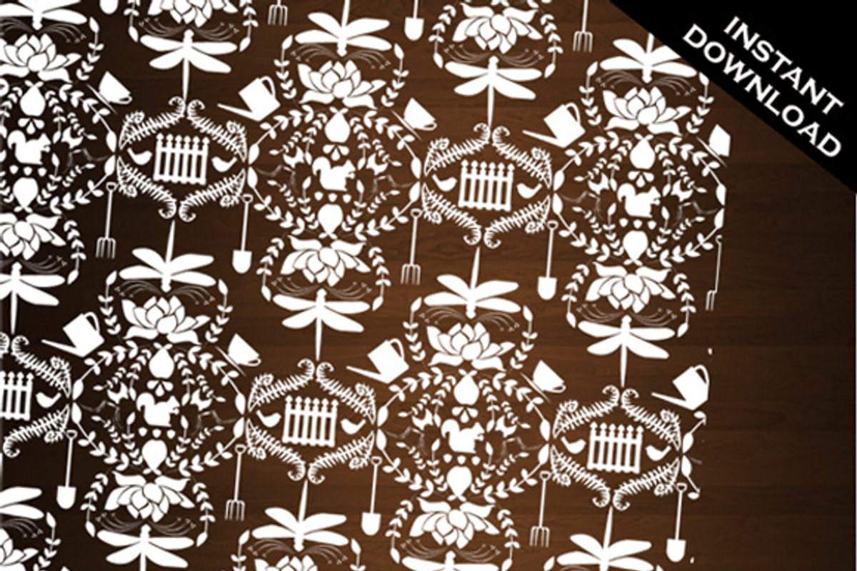 51 Piece Garden Damask Paper preview 2