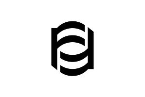 Monogram Letter FF Logo