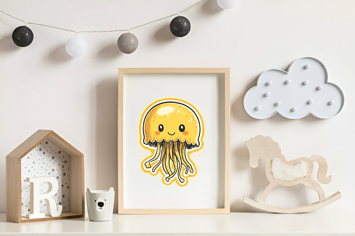 Yellow Summer Postage Stamps Clipart, an Illustration by CreationArt (Photo 6 of 9)