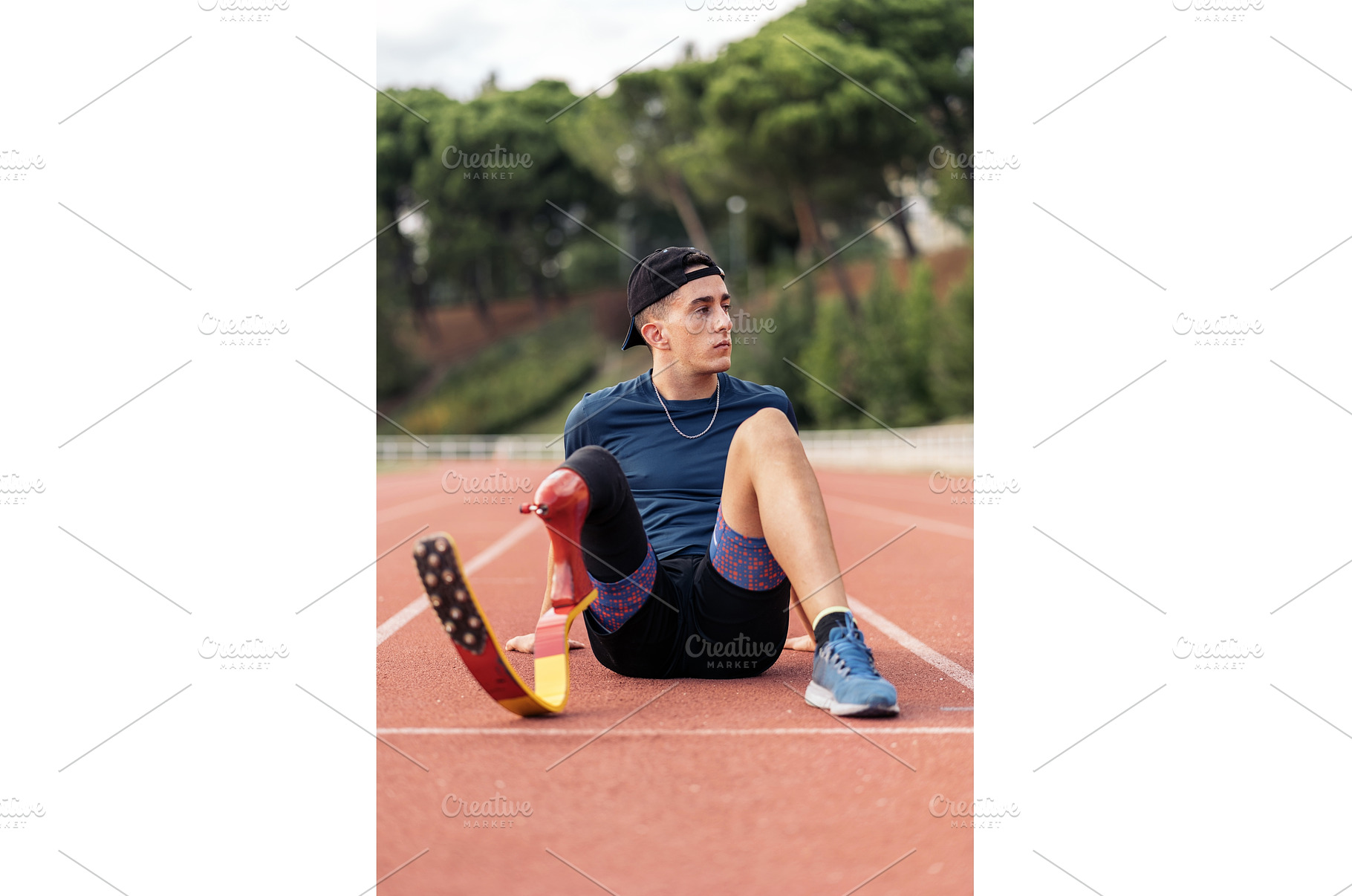 Disabled Young Man Athlete Resting, a Sports & Recreation Photo by nunezimage