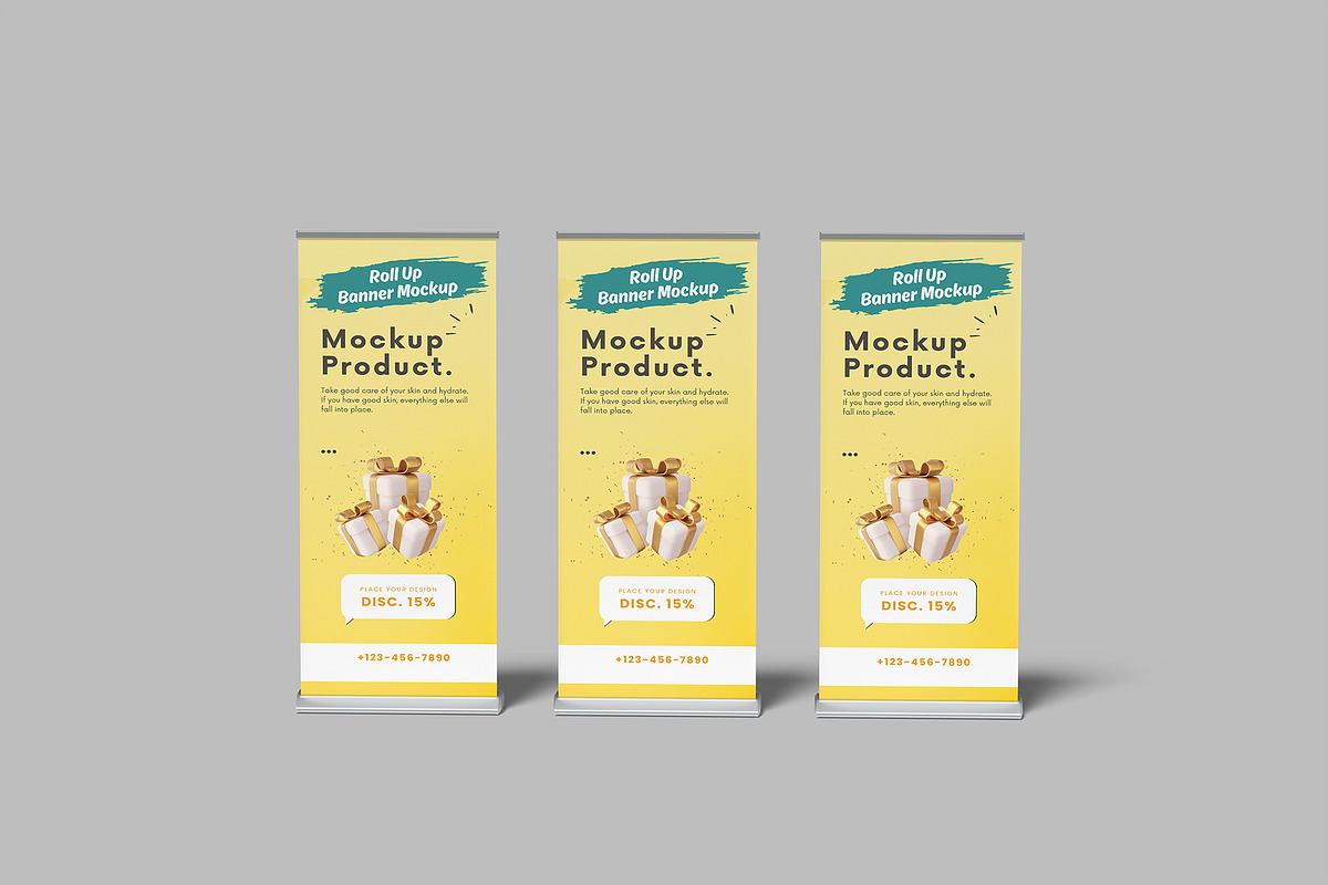 Roll Up Banner Mockup, a Product Mockup by rizalamora (Photo 10 of 11)