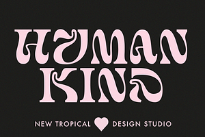 Humankind -Experimental DisplayFont, a Serif Font by Tropical Type