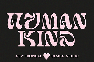 Humankind -Experimental DisplayFont