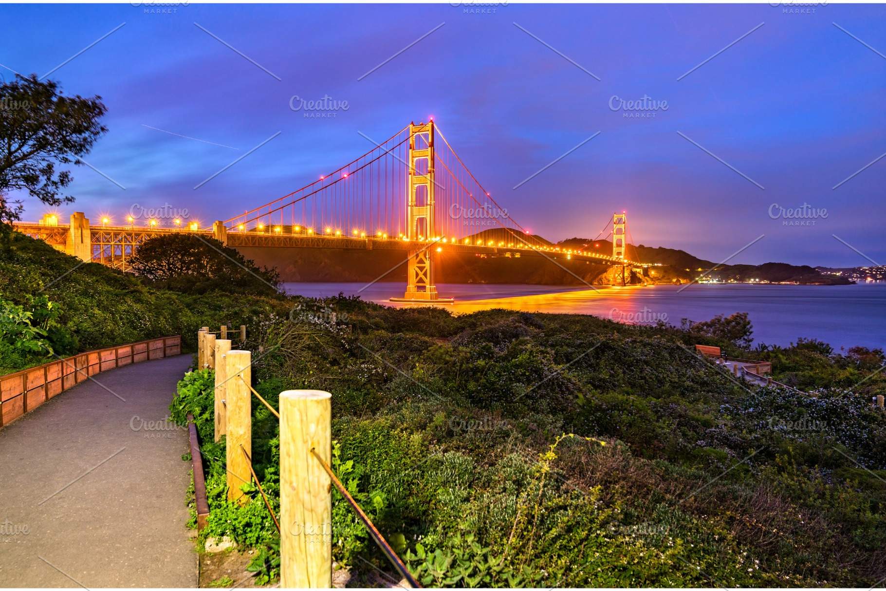 The golden gate bridge in san containing san francisco, bridge, and golden, an Architecture Photo by Leonid Andronov