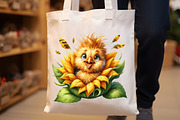 Funny Bird & Sunflower Clipart, an Illustration by Rose Art (Thumbnail 5 of 7)