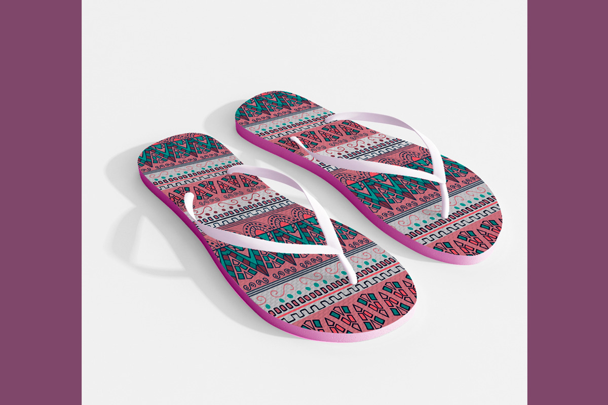 Realistic Flip Flops Mock up, a Product Mockup by zeffir (Photo 2 of 4)